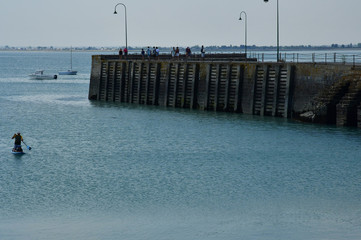 Cancale; France - july 25 2019 : the picturesque city