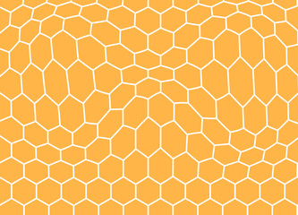 Honeycomb seamless background. Vector illustration for poster.