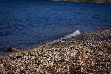 stones in the blue sea