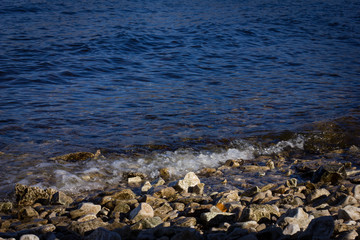 stones in the blue sea