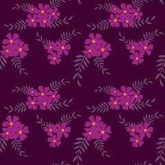 Fototapeta na wymiar Fashionable pattern in small flowers. Floral seamless background for textiles, fabrics, covers, wallpapers, print, gift wrapping and scrapbooking. Raster copy.
