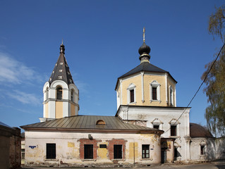 Fototapeta na wymiar Church of the Nativity in Rybakah - Fishers in Tver. Russia
