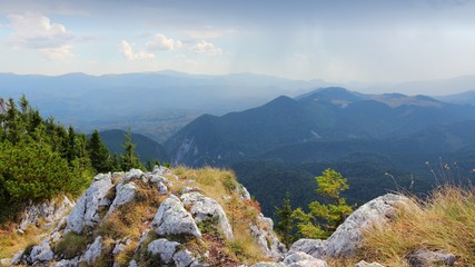 Romania mountains. Piatra Craiului National Park.