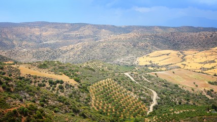 Fototapeta na wymiar Crete countryside. Greek island.