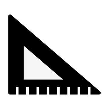 recommend clip art: Black ruler square icon vector illustration
