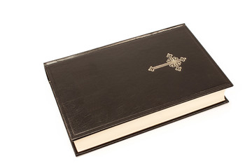 Holy bible isolated on white background