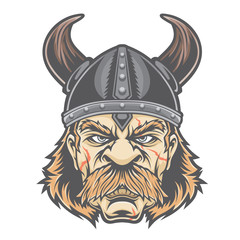 Viking warrior head.