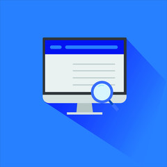 Web development - website icon vector flat design