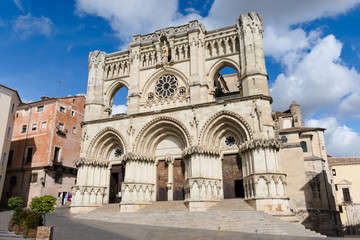 Fototapeta na wymiar Cathedral of Cuenca, historical construction of Spain