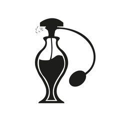 black icon of female perfume