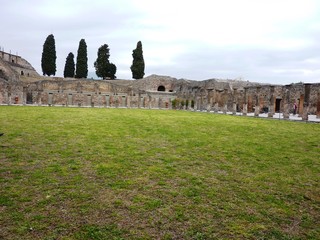 Fototapeta na wymiar Roman amphitheatre ruins