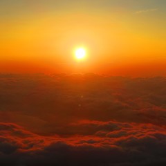 sunset in the mountains