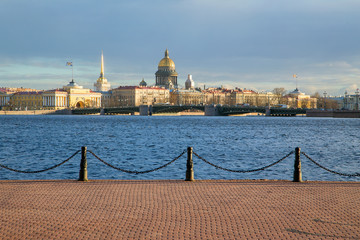 St. Petersburg, view of the city from the Peter and Paul fortress.Horizontally.