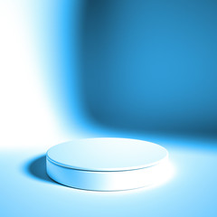 Elegant, beautiful abstract background with elements, studio, pedestal, minimalism. 3d illustration, 3d rendering.