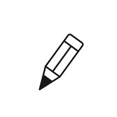 Pencil flat icon.
