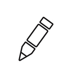 Pencil flat icon.
