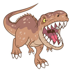 Growling tyrannosaurus