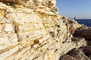 rocky coastline on Kamenjak peninsula, Croatia