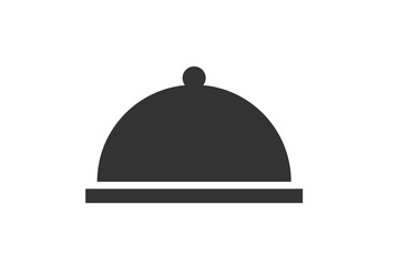 Lid on plate icon vector illustration