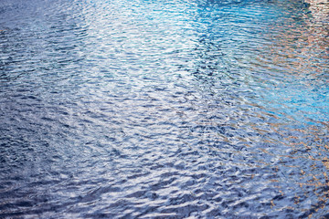 Glare of water in the pool