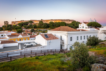 Castle of Castro Marim, Algarve, at sunset