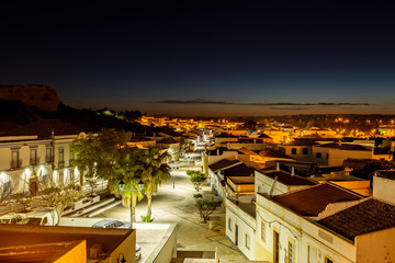 Castro Marim village, Algarve, Portugal Nightscape of Castro Marim