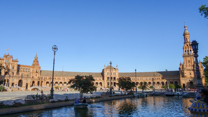 The amazing Spain Square, Plaza de Espana en Seville