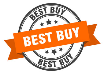 Fototapeta premium best buy label. best buy orange band sign. best buy
