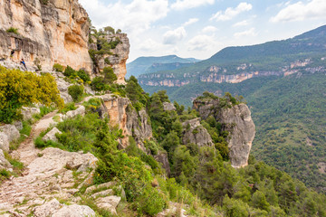 Cliffs and mountains of Prades