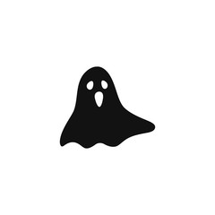 Set of scary ghost logo vector icon illustration design 