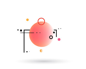 Abstract circle vector design
