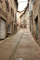 Fototapeta na wymiar Urbino old city. Color image
