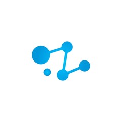 molecule logo vector icon illustration design  