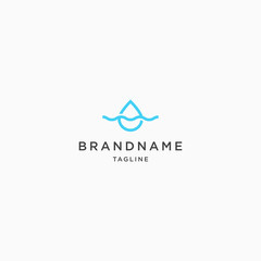Water Drop Logo Icon Design Template. Simple and Modern