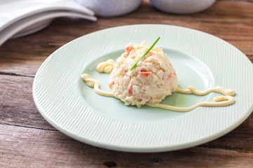 Fresh potato salad