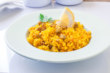 Spanish rice with pork
