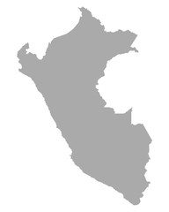 Fototapeta premium Karte von Peru