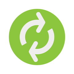 Restart or refresh icon vector illustration.