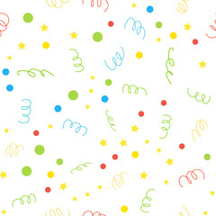 Seamless pattern. Celebration background. Vector illustration.