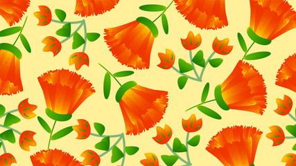 floral pattern background, flowers, leaves, floral frame