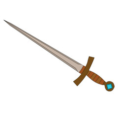 weapon sword, saber, white background