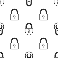 Lock pattern. Vector illustration.