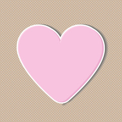 Heart icon vector. Love symbol. Valentine's Day sign.