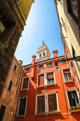 Fototapeta premium Historic architecture of Venice on a sunny day