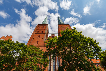 beautiful cathedral of the hanseatic city of lubeck