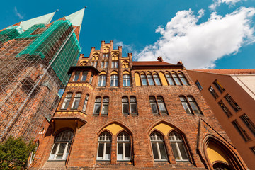 Old Town House near to St. Marien Church in lubeck