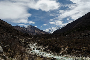 Way to Kyanjin Gompa form Langtang