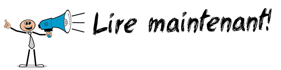 Obraz premium Lire maintenant! 