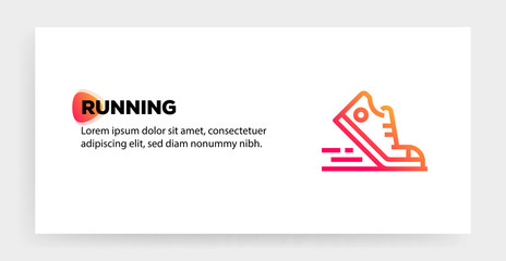 RUNNING  ICON CONCEPT
