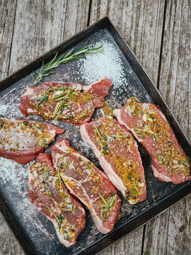 Marinaded steaks